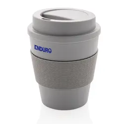 Šalica za kavu za višekratnu upotrebu s poklopcem na navoj 350 ml P432.68 grey-3
