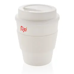 Šalica za kavu za višekratnu upotrebu s poklopcem na navoj 350 ml P432.68 white-3