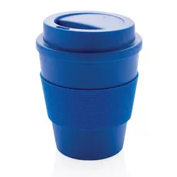 Šalica za kavu za višekratnu upotrebu s poklopcem na navoj 350 ml P432.68 blue-1