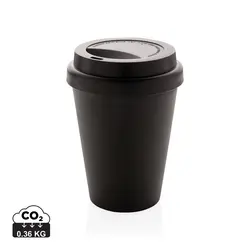 Šalica za kavu s dvostrukom stijenkom za višekratnu upotrebu 300 ml P432.69 black-0