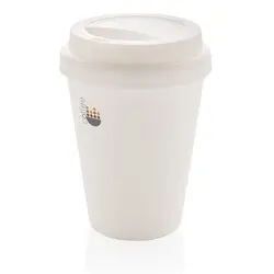 Šalica za kavu s dvostrukom stijenkom za višekratnu upotrebu 300 ml P432.69 white-3