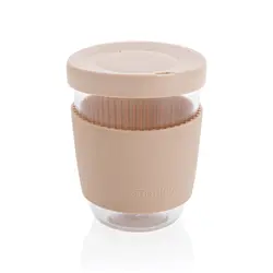 Čaša sa silikonskim poklopcem i navlakom, 360 ml Ukiyo P432.70 brown-1