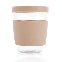 Čaša sa silikonskim poklopcem i navlakom, 360 ml Ukiyo P432.70 brown-2