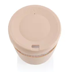 Čaša sa silikonskim poklopcem i navlakom, 360 ml Ukiyo P432.70 brown-5