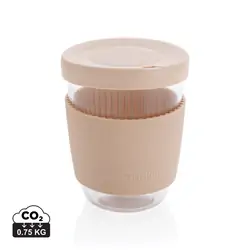 Čaša sa silikonskim poklopcem i navlakom, 360 ml Ukiyo P432.70 brown-10