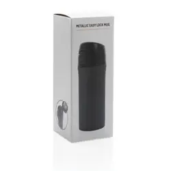 Metalna termo šalica s jednostavnim zaključavanjem P432.76 black-12