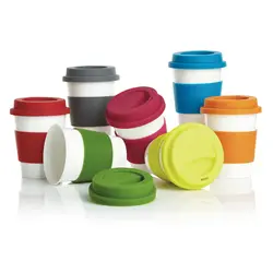 Ekološka šalica za kavu 350 ml PLA P432.88 red-6