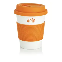 Ekološka šalica za kavu 350 ml PLA P432.88 orange-3