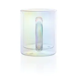 Šalica od galvaniziranog stakla s dvostrukom stijenkom Deluxe P433.11 transparent-6