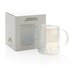 Šalica od galvaniziranog stakla s dvostrukom stijenkom Deluxe P433.11 transparent-11