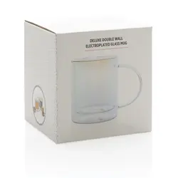 Šalica od galvaniziranog stakla s dvostrukom stijenkom Deluxe P433.11 transparent-12