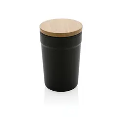 Šalica s poklopcem od FSC bambusa P433.29 black-1