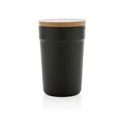 Šalica s poklopcem od FSC bambusa P433.29 black-2