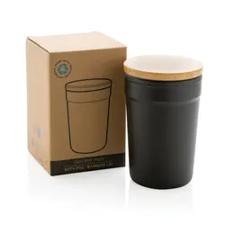 Šalica s poklopcem od FSC bambusa P433.29 black-7