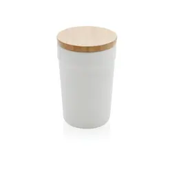 Šalica s poklopcem od FSC bambusa P433.29 white-1