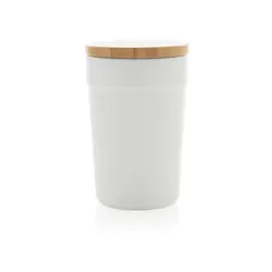 Šalica s poklopcem od FSC bambusa P433.29 white-2