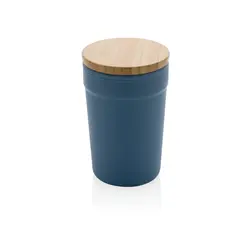 Šalica s poklopcem od FSC bambusa P433.29 blue-1