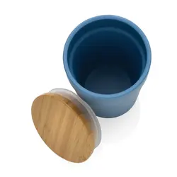 Šalica s poklopcem od FSC bambusa P433.29 blue-4