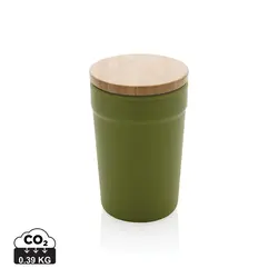 Šalica s poklopcem od FSC bambusa P433.29 green-0