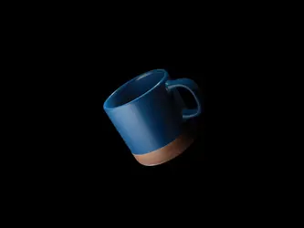 Glazirana keramička šalica 360 ml P434.11 blue-8