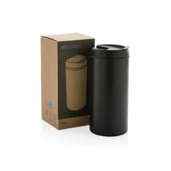Termo čaša od recikliranog nehrđajućeg čelika Metro RCS P435.04 black-18