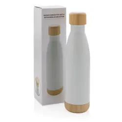 Promotivna termosica s poklopcem i dnom od bambusa P436.79 white-8