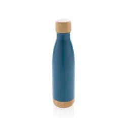 Promotivna termosica s poklopcem i dnom od bambusa P436.79 blue-1