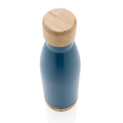 Promotivna termosica s poklopcem i dnom od bambusa P436.79 blue-4