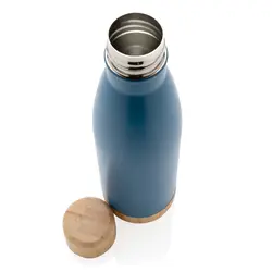 Promotivna termosica s poklopcem i dnom od bambusa P436.79 blue-5