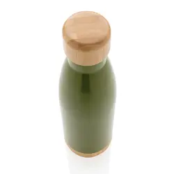 Promotivna termosica s poklopcem i dnom od bambusa P436.79 green-4