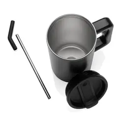 Termo šalica od recikliranog čelika 800 ml Cube RCS P437.31 black-10