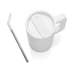 Termo šalica od recikliranog čelika 800 ml Cube RCS P437.31 white-9
