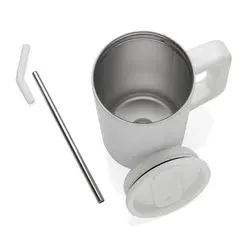 Termo šalica od recikliranog čelika 800 ml Cube RCS P437.31 white-10