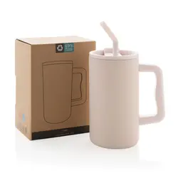 Termo šalica od recikliranog čelika 800 ml Cube RCS P437.31 pink-11