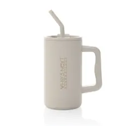 Termo šalica od recikliranog čelika 800 ml Cube RCS P437.31 beige-3