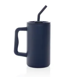 Termo šalica od recikliranog čelika 800 ml Cube RCS P437.31 navy-5