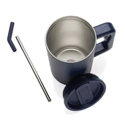 Termo šalica od recikliranog čelika 800 ml Cube RCS P437.31 navy-10