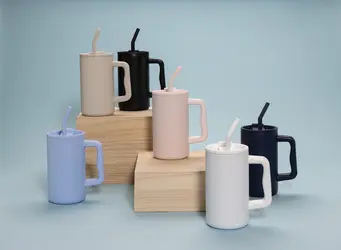 Termo šalica od recikliranog čelika 800 ml Cube RCS P437.31 navy-12