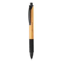 Olovka od bambusa i pšenične slame P610.53 black-3