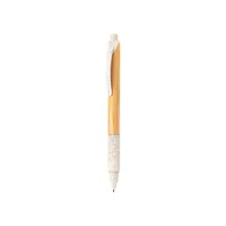 Olovka od bambusa i pšenične slame P610.53 white-1
