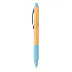 Olovka od bambusa i pšenične slame P610.53 blue-2