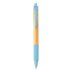 Olovka od bambusa i pšenične slame P610.53 blue-4
