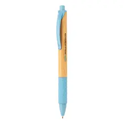 Olovka od bambusa i pšenične slame P610.53 blue-3
