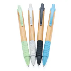 Olovka od bambusa i pšenične slame P610.53 blue-5