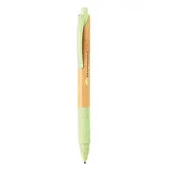 Olovka od bambusa i pšenične slame P610.53 green-3