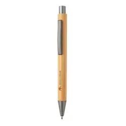 Kemijska olovka od bambusa tankog dizajna P610.56 brown-3
