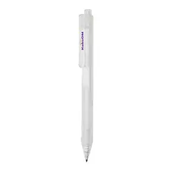 Matirana kemijska olovka sa silikonskim držačem X9 P610.79 white-3