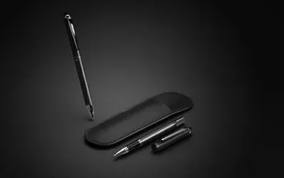Set kemijskih olovki u PU torbici Swiss peak P611.01 black-9