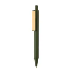 Kemijska olovka s klipsom od bambusa GRS RABS P611.08 green-1