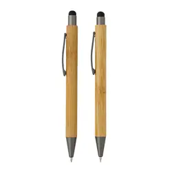 Kemijska olovka od bambusa u kutiji P611.10 brown-4
